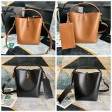 Le 37 In Shiny Leather Hobo Buckets 742828 Fake Saint Laurent Bag