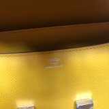 Hermes Constance Bag 23cm Epsom Leather Yellow Top Quality