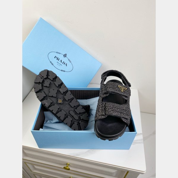 UK Cheap Prada Crochet sandals