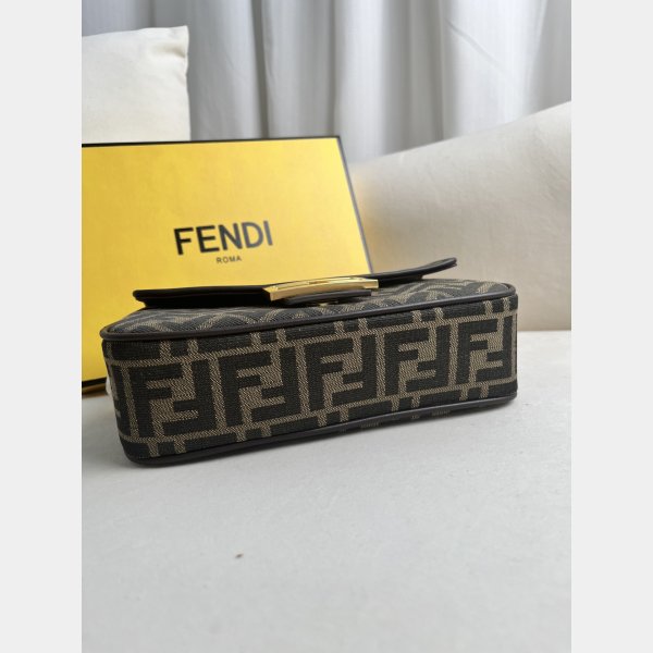 UK FENDI Iconic Baguette FF logo Luxury HANDBAG