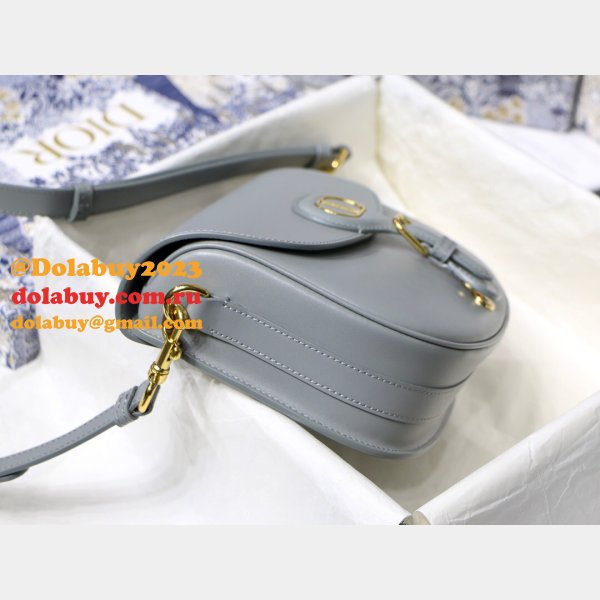 Best 1:1 Mirror Dior Bobby Bag Gray Box Calfskin