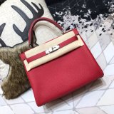 Hermes Kelly 32cm Togo leather Red Perfect