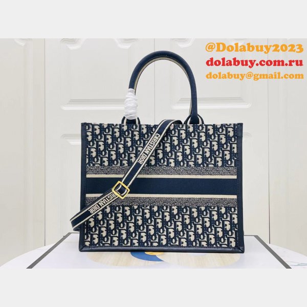 Copy Dior Book tote with strap new 1286 all size