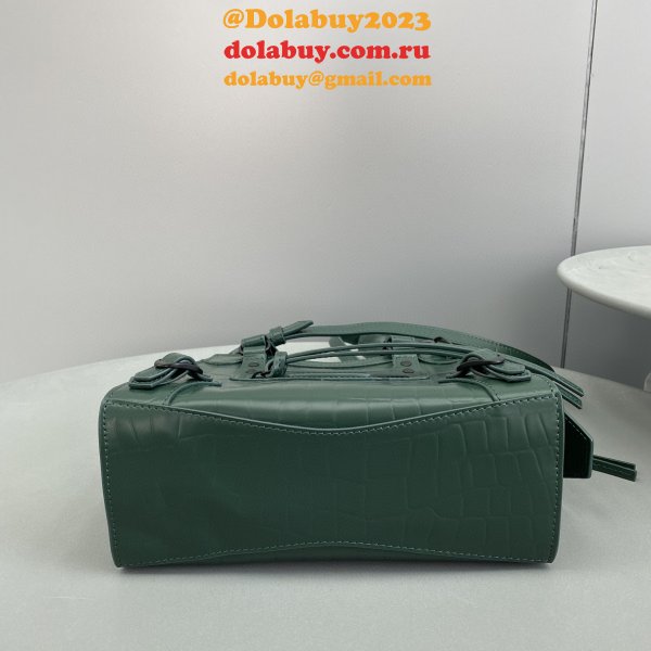 AAA+ Balenciaga Luxury cuag Dark green crocodile bag