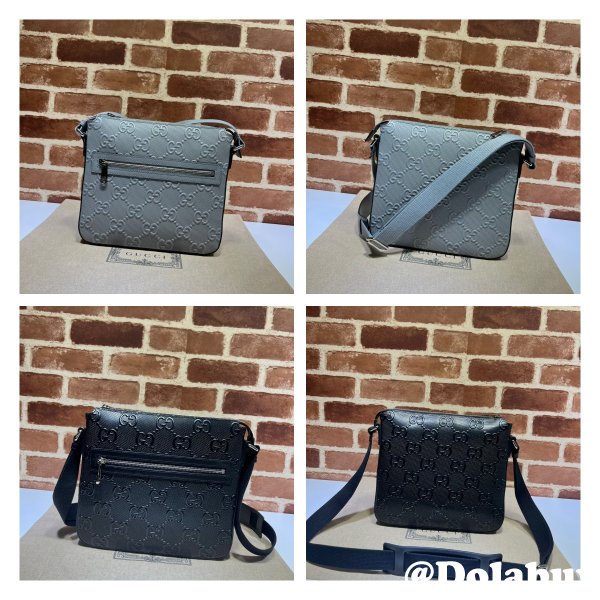 We Offer High-Quality Copy Black Gucci Signature Messenger 406410 Bag