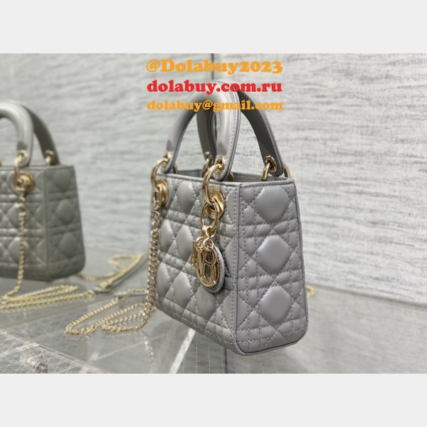 UK DIOR lambskin mini lady bag 17cm