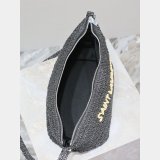 Knockoff SAINT LAURENT Raffia woven Crossbody bag 667490