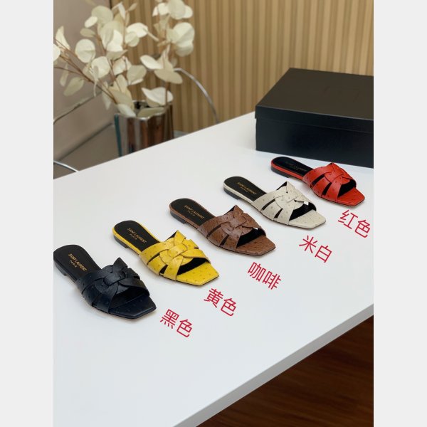 Designer Saint Laurent Cheap Tribute Slides Shoes