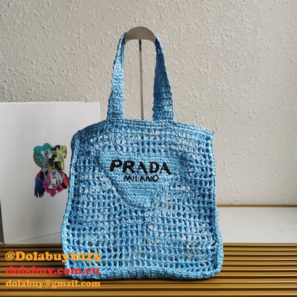 Top Quality PRADA Raffia tote bag Luxury