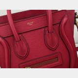 Celine Copy Red Luggage Nano Shopper 168243 Women's Leather