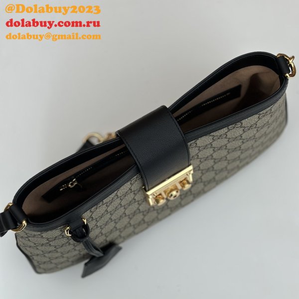 Chain Luxury Best 795113 Gucci Padlock GG 1:1 Mirrors Shoulder Bag