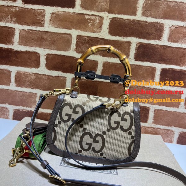 Buy Gucci Cheaps Small 675797 jumbo GG bag with bamboo