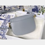 Best 1:1 Mirror Dior Bobby Bag Gray Box Calfskin