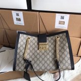 Perfects Gucci Padlock medium GG shoulder bag ‎479197 black