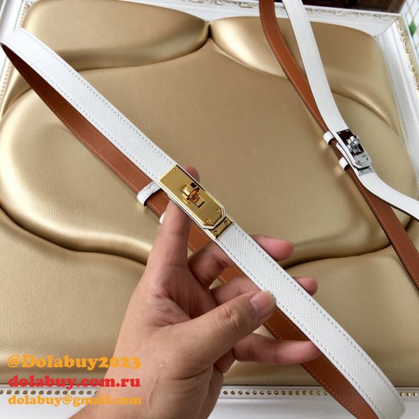 Inspired hottest selling hermes kelly thin belt 17mm