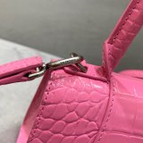 Balenciaga Cheap Women's Hourglass S top handle bag Pink