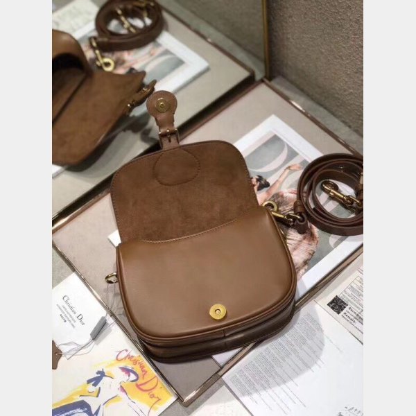 Replica 2020 Christian dior bobby CD logo Obligue Brown bag