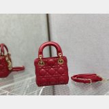 Luxury Fashion Dior Micro Lady 1:1 Mirror 12CM Bag