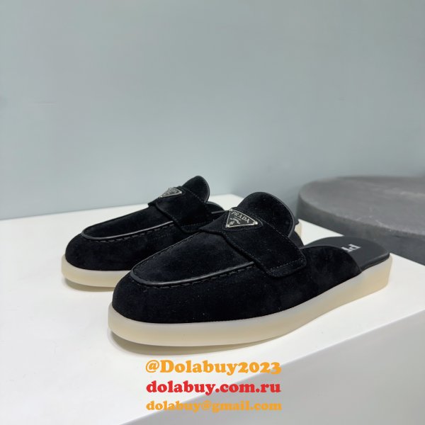 Wholesale Wholesale Prada 1:1 Designer Saint-Tropez Loafers Shoes