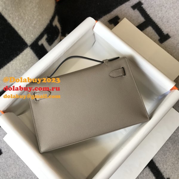 UK Hermes EPSOM LEATHER Mini Kelly Pouchette