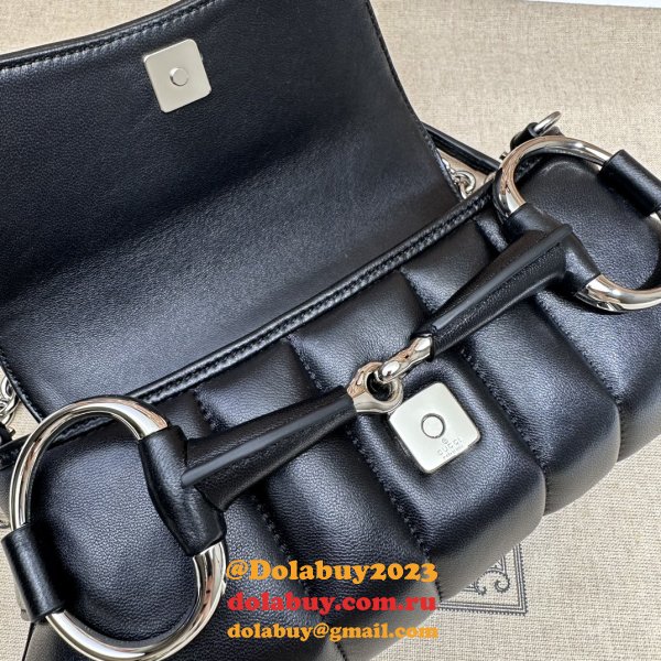 Gucci Designer 764339 Horsebit Chain Copy Shoulder Bag