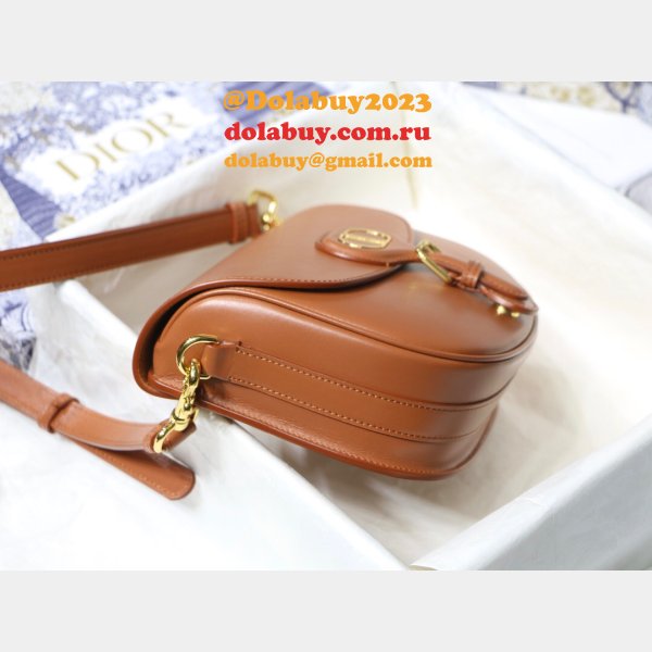 Copy Luxury Dior Bobby Bag Brown Box Calfskin