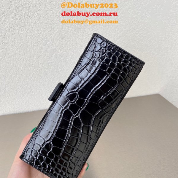 Knockoff BALENCIAGA KNOCK OFF CROCO HOURGLASS 19/23CM