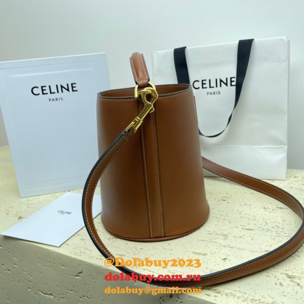 UK Celine Perfect Perfect Quality Teen Bucket Triomphe Bag