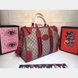 AAA+ 459311 GUCCI Shoulder Hand Boston Brown Red Bag