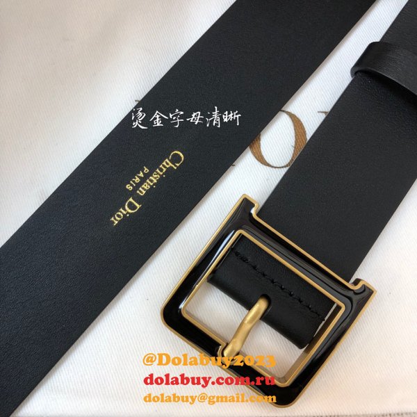 Christian Dior Perfect Belts 3.5CM & 5.0CM Black Shop Online Now