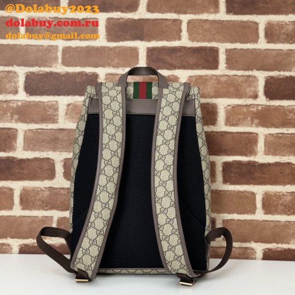 Men Gucci 792114 Ophidia Small GG Backpack Ebony Supreme Wholesale Bag