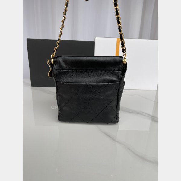 Designer 7 Star AS3793 Bucket Black Quality Bag 17CM