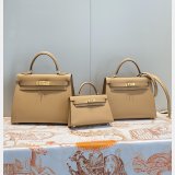 Hermes Outlet Epsom Kelly 19/25/28CM 1:1 Designer Bag