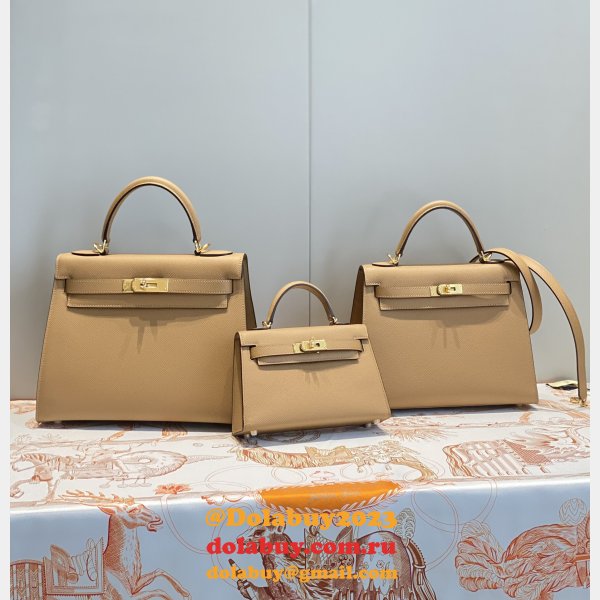 Hermes Outlet Epsom Kelly 19/25/28CM 1:1 Designer Bag