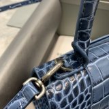 Balenciaga Hourglass New Copy Bag Crocodile Royal Blue