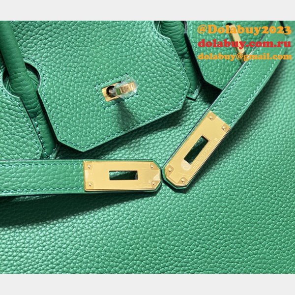 HERMES BIRKIN 25CM HALF HUMAN HANDMADE STICHING Replica