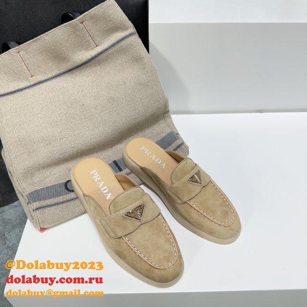 Wholesale Wholesale Prada 1:1 Designer Saint-Tropez Loafers Shoes