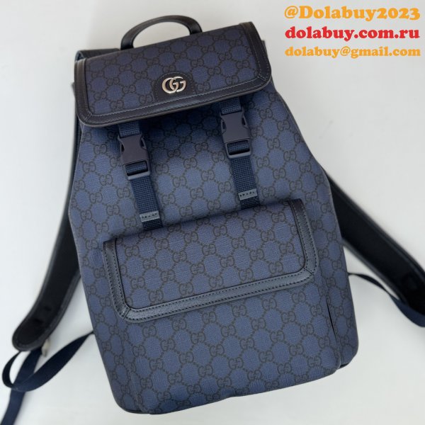 Men Gucci 792114 Ophidia Small GG Backpack Ebony Supreme Wholesale Bag