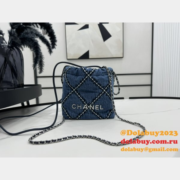 Wholesale CHANEL 22 denim bag AS3260