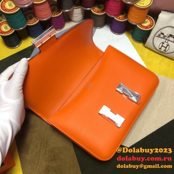 Hermes Constance Bag 23cm Epsom Leather Orange Replica