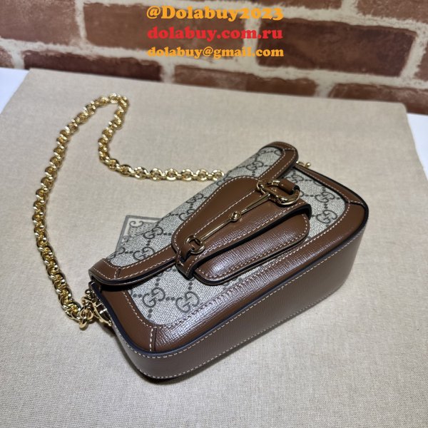 Horsebit Shoulder Gucci Perfect 1955 774209 Wholesale Brown Bag