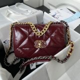 Luxury Flap Shiny Lambskin 19 AS1160 7 Star Handbag 26CM