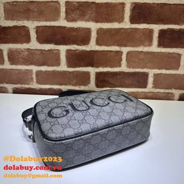 High Fashion Gucci 768391 Shoulder Grey and Black High Quality bag Bag