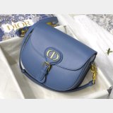 Luxury High Quality Dior Bobby Bag Blue Box Calfskin