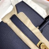 Hermes Birkin 35cm Togo leather Handbags Dark Blue Perfect