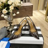 Replica Aquazzura Copy Pointed Toe Rhinestone Sandals Heel Shoes