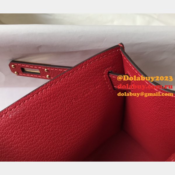 UK Hermes EPSOM LEATHER Mini Kelly Pouchette