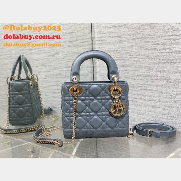 UK DIOR lambskin mini lady bag 17cm