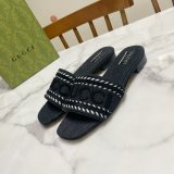 Knockoff WOMEN'S SLIDE SANDAL WITH GUCCI SCRIPT