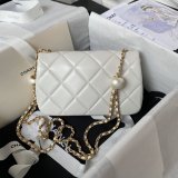 7 Star Imitation Pearls Small Flap AS4861 Luxury Duplicate Bag